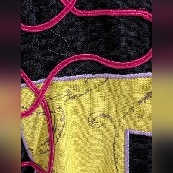 Julia Kim Embroidered Abstract Art Blazer Size 1X Art To Wear - Picture 8 of 16